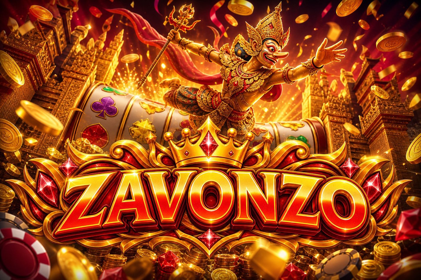 Tampilan beranda Wild Bandito di aplikasi ZAVONZO dengan menu hadiah dan level VIP