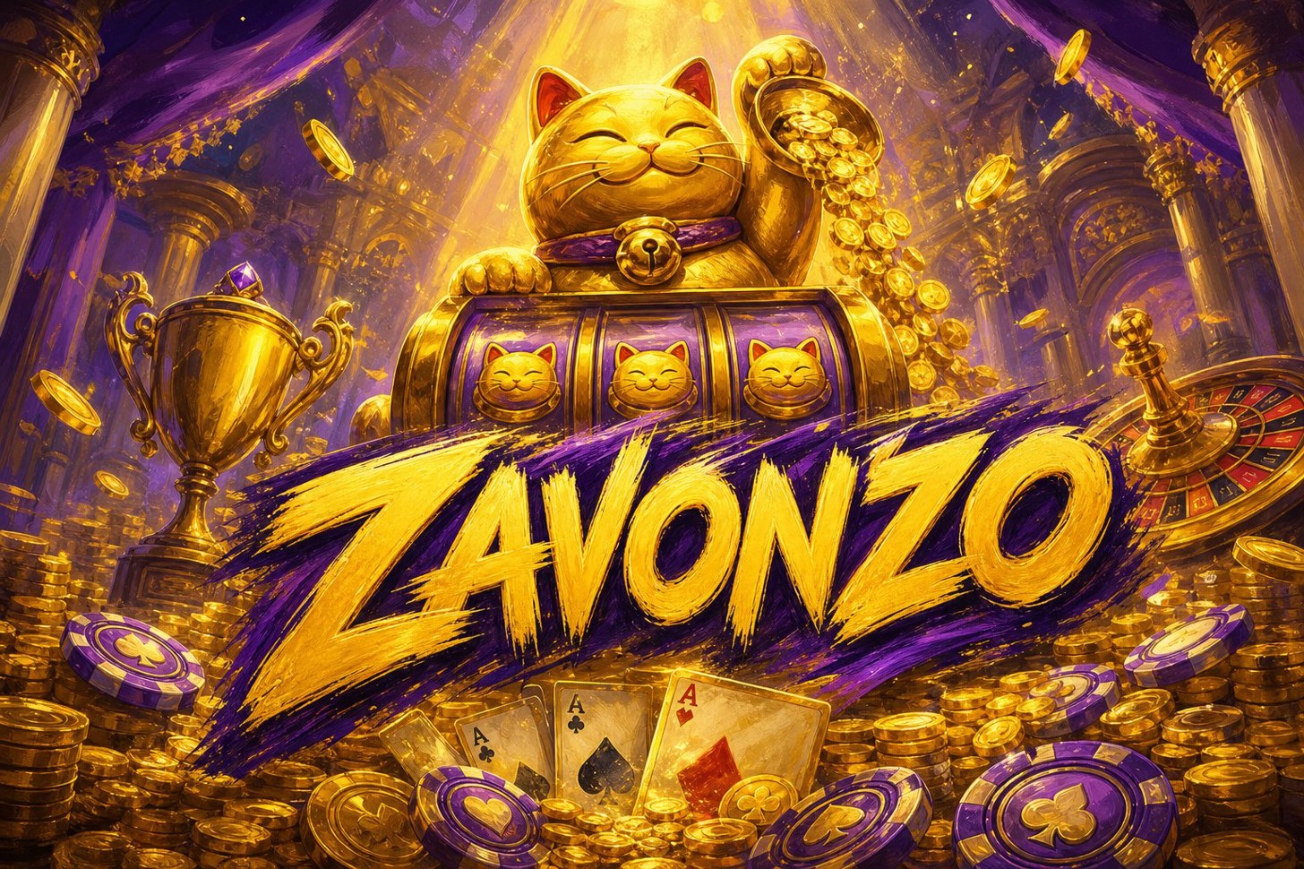 Kartu bonus deposit pertama dan kredit gratis di aplikasi ZAVONZO